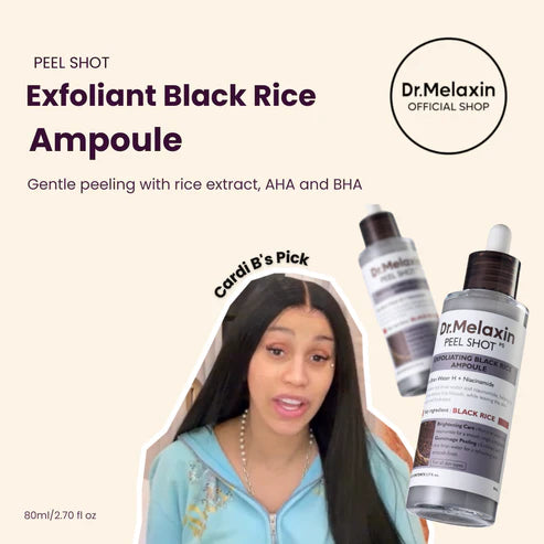 Dr.Melaxin® Peel Shot | Glow Exfoliant Rice Ampoule 80ml (Pack Of 2)